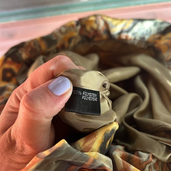 Lafayette 148 New York Blue and Yellow V-Neck Dress Size 6 - Picture 4 of 5